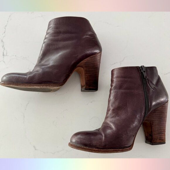 Stuart Weitzman “Demigran” Espresso Leather Booties – Size 7 - Picture 3 of 12